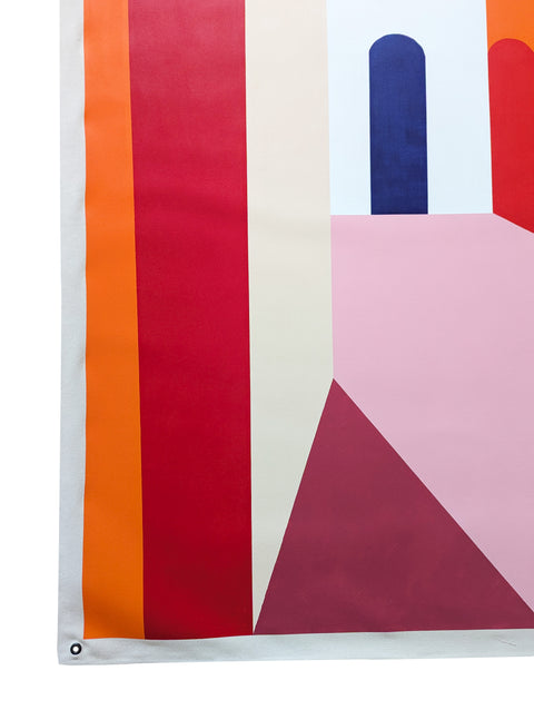 Blue Door White Heat - 163cm x 215cm