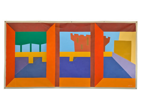 Une Matinée Avec Le Castillet - 320cm x 160cm