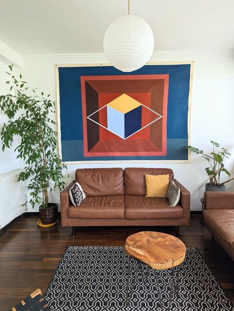 Kubus in het kwadraat - 218cm x 160cm