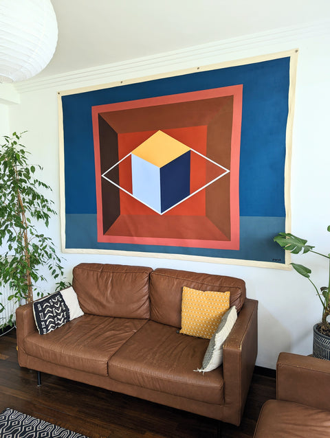 Kubus in het kwadraat - 218cm x 160cm