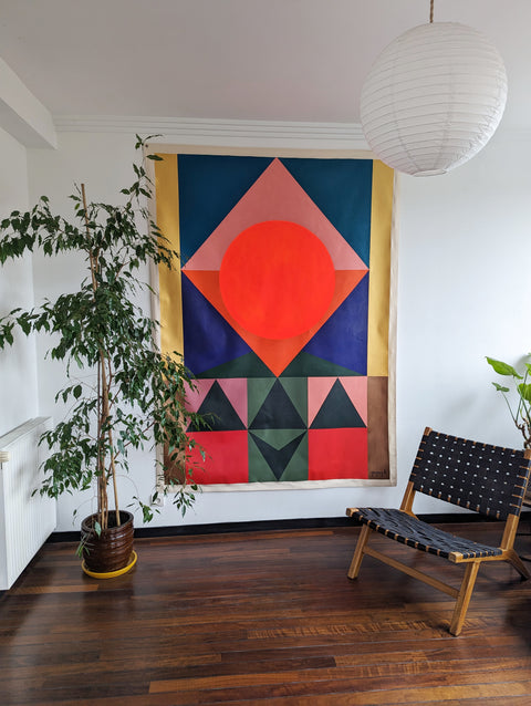 Gouden vibraties (Spirit Dot-serie) - 160cm x 220cm