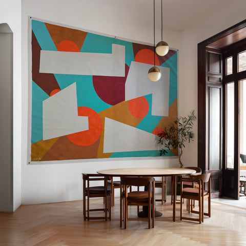 Four Clouds And A Bunch Of Suns - 280cm x 215cm
