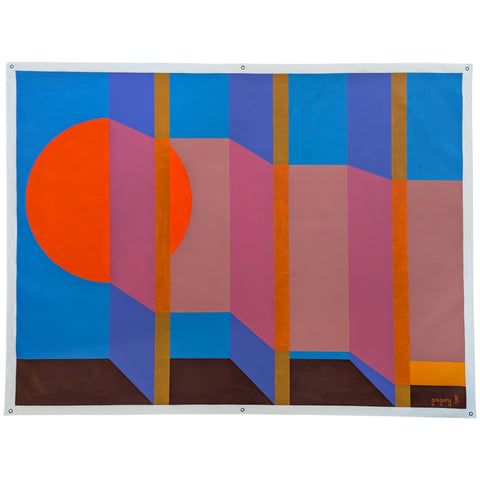 The Sunset Folded Through The Shutters - 215cm x 166cm