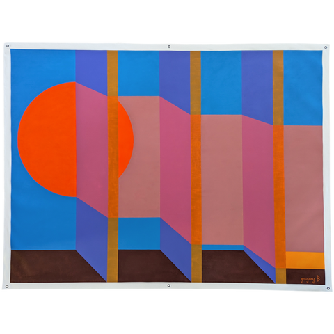 The Sunset Folded Through The Shutters - 215cm x 166cm