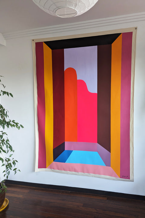 Neon Swim - 160cm x 220cm